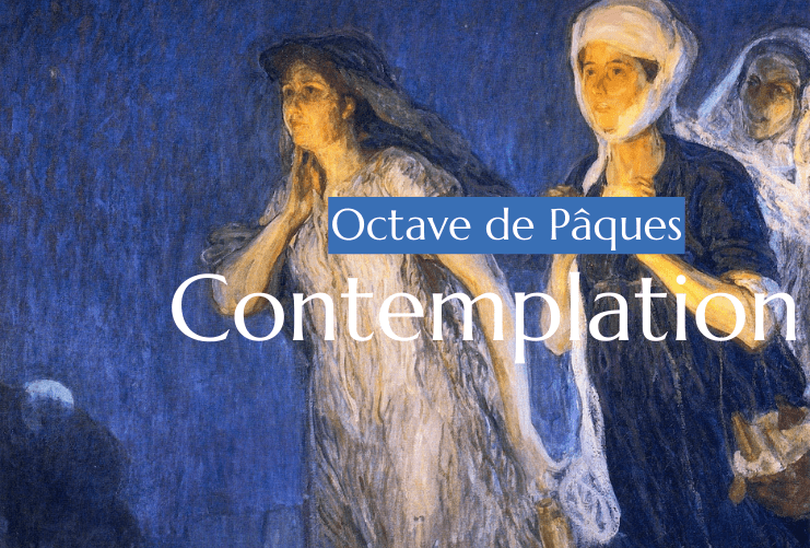 De gauche à droite, Marie de Magdala, Marie mère de Jacques et Salomé au matin de Pâques.